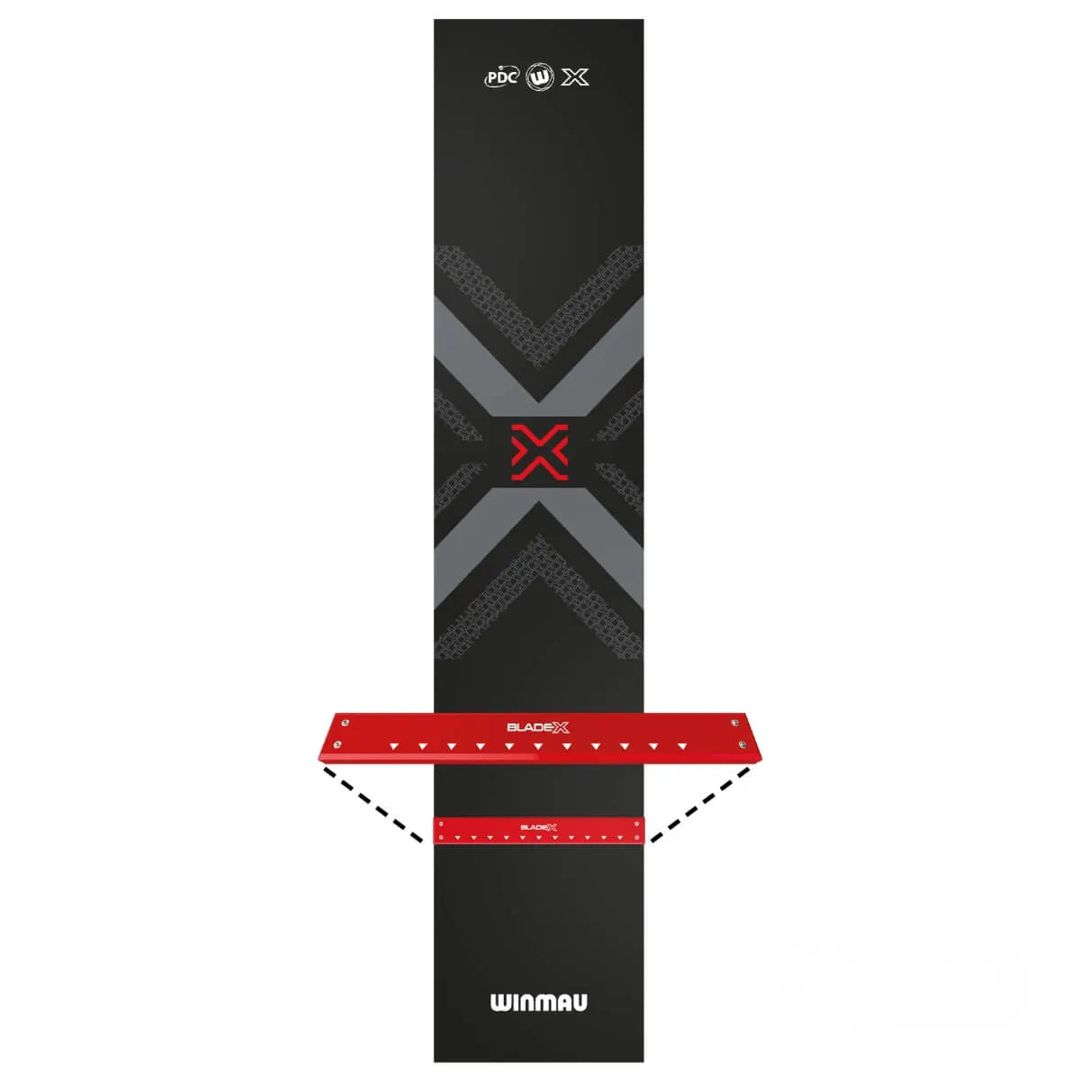Winmau Pro Zone Blade X PVC Dart Mat & Integrated Oche - view 2