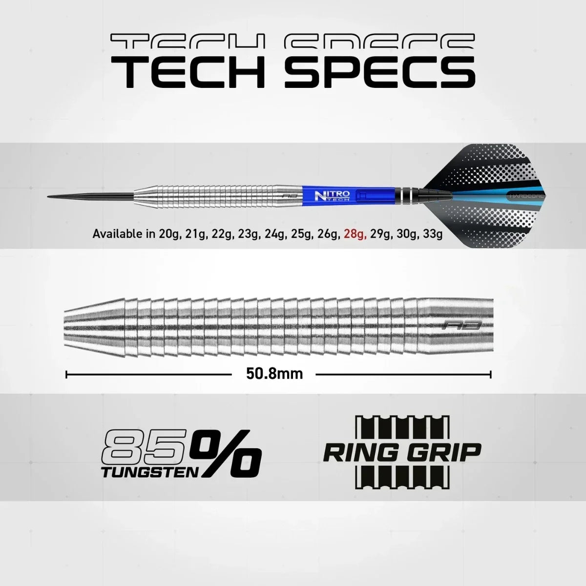 Red Dragon Razor Edge Original 85% Tungsten Steel Tip Darts - view 5