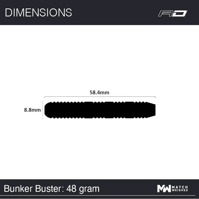 Red Dragon Bunker Buster 80% Tungsten Steel Tip Darts - view 7