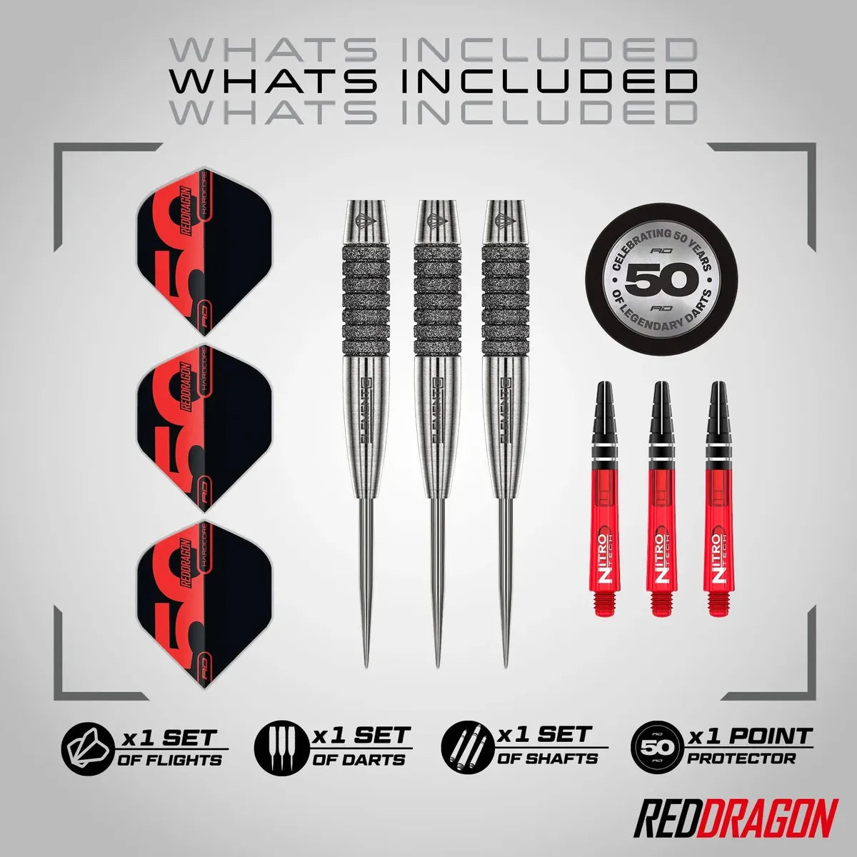 Red Dragon 50 Year Collection Element6 C 90% Tungsten Steel Tip Darts - view 8