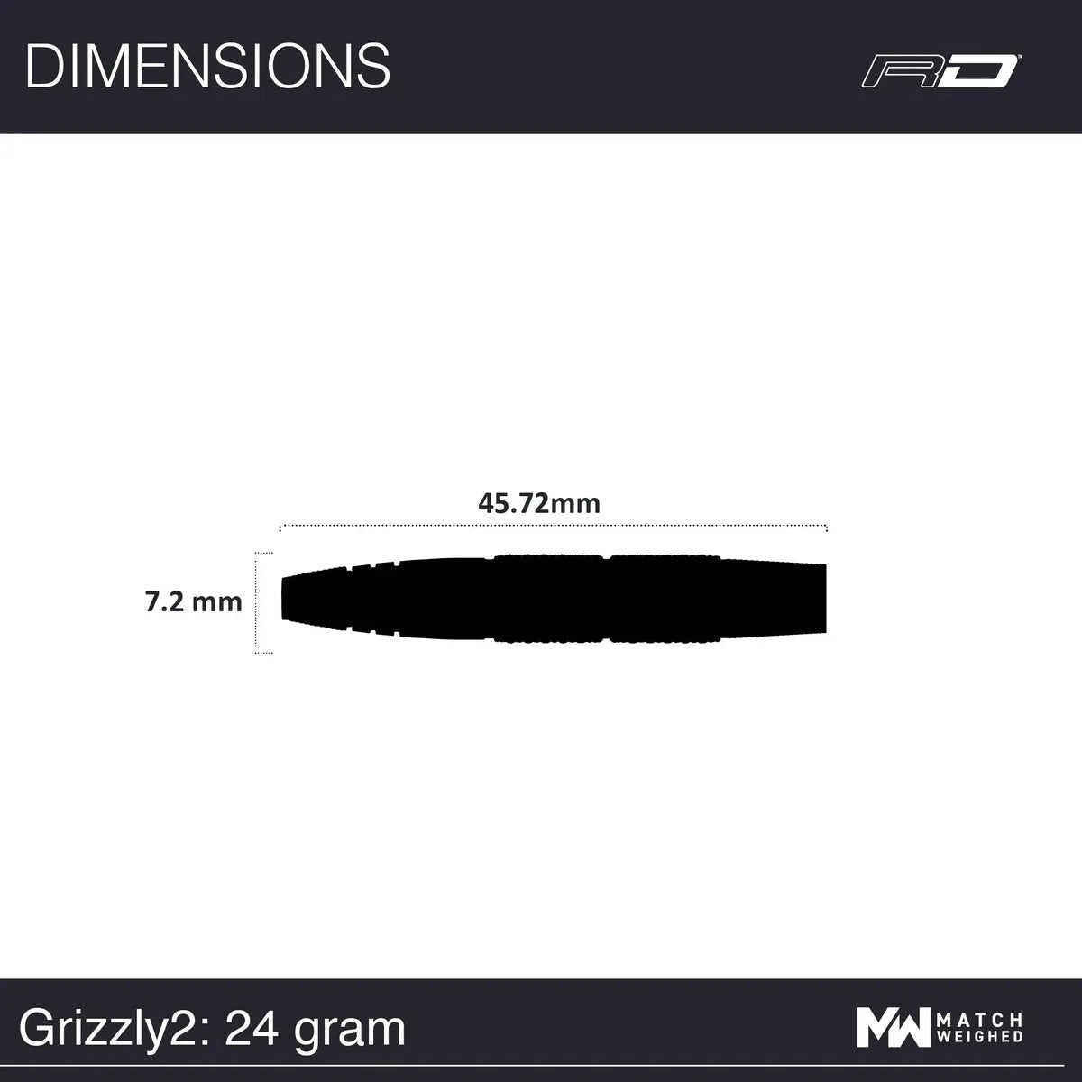 Red Dragon 50 Year Collection Grizzly 2 85% Tungsten Steel Tip Darts - view 7