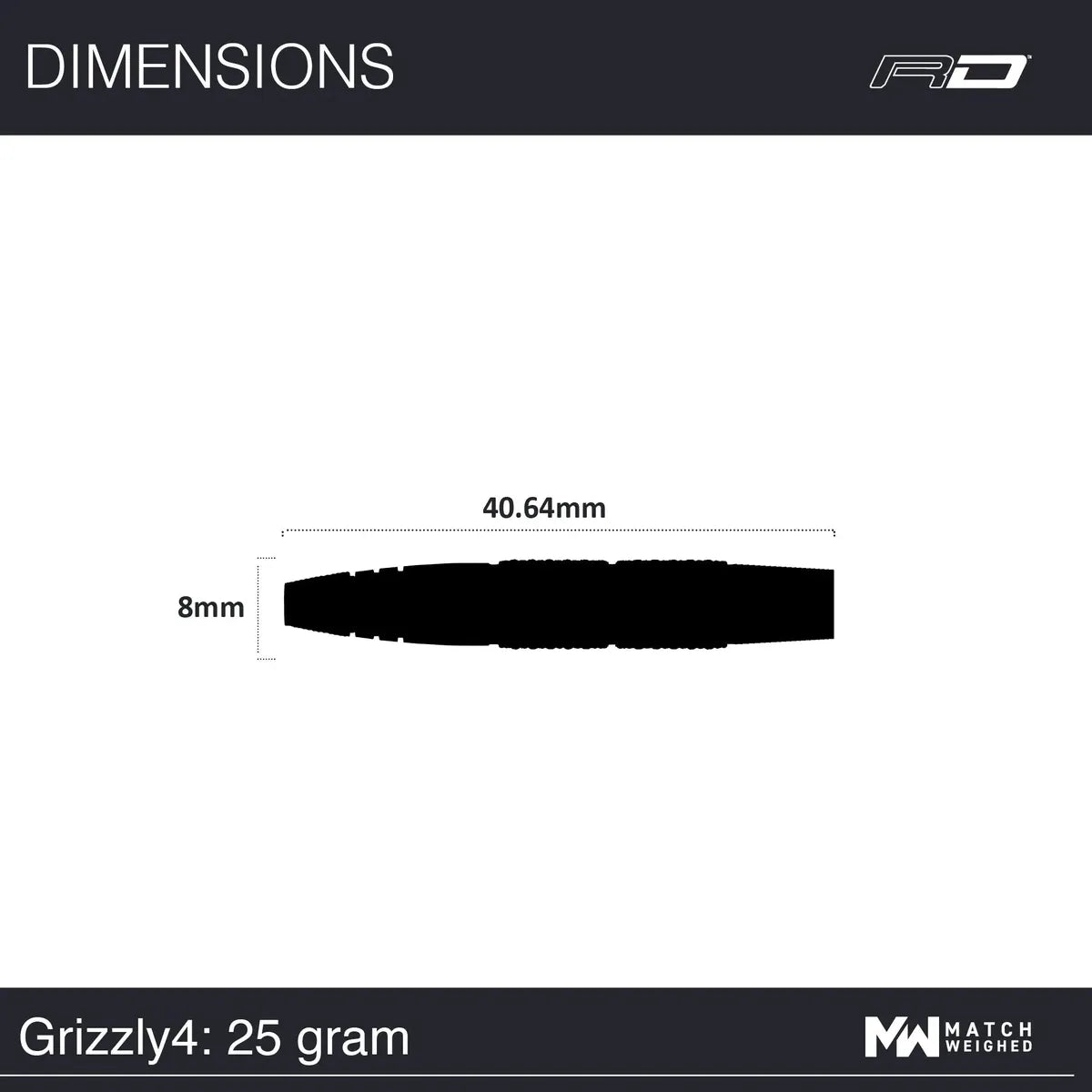 Red Dragon 50 Year Collection Grizzly 4 85% Tungsten Steel Tip Darts - view 7