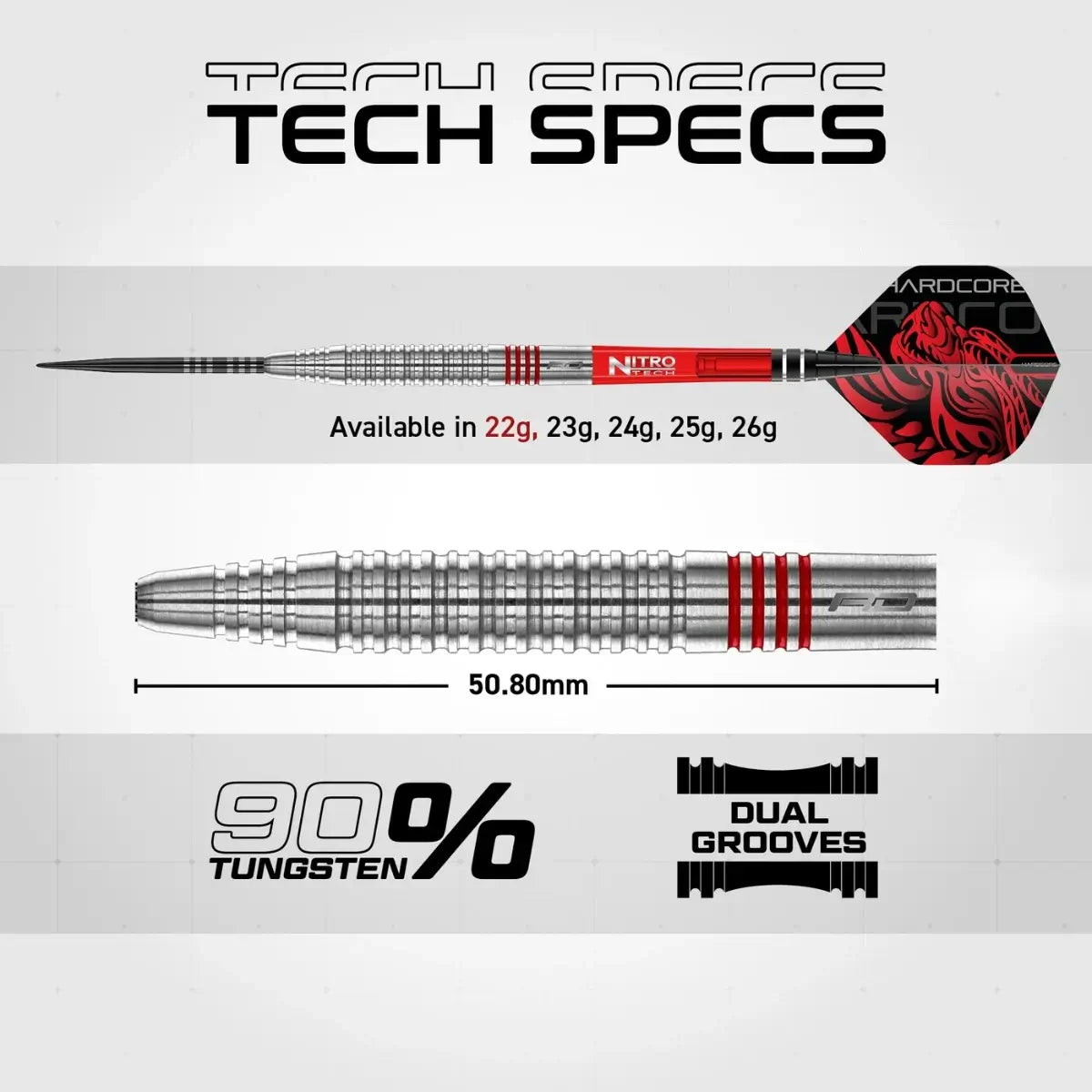 Red Dragon Jonny Clayton Original 2.0 90% Tungsten Steel Tip Darts - view 5