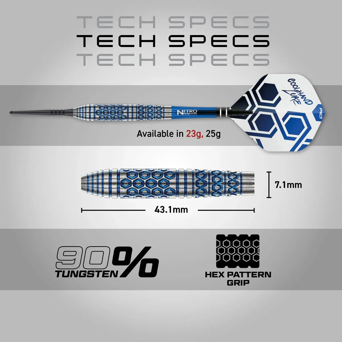 Red Dragon Luke Humphries TX5 90% Tungsten Steel Tip Darts - view 7