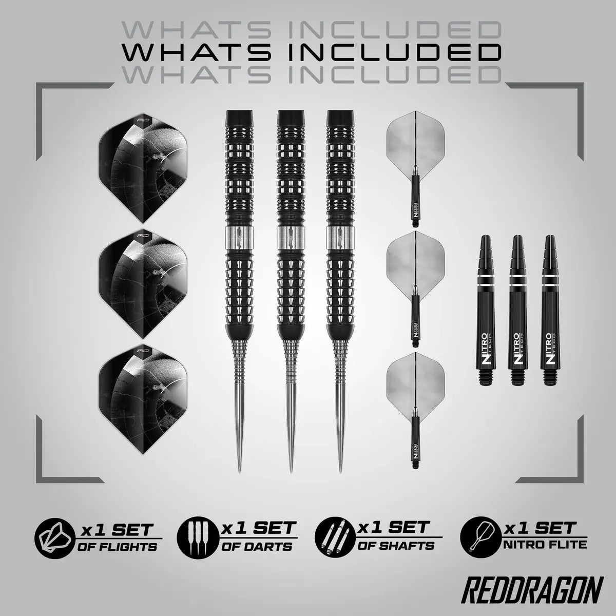 Red Dragon Recon Parallel 90% Tungsten Steel Tip Darts - view 4