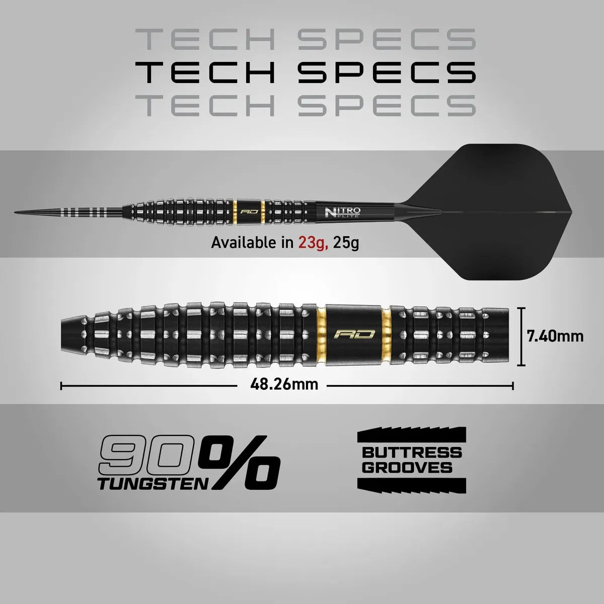 Red Dragon Ascend Torpedo 90% Tungsten Steel Tip Darts - view 6
