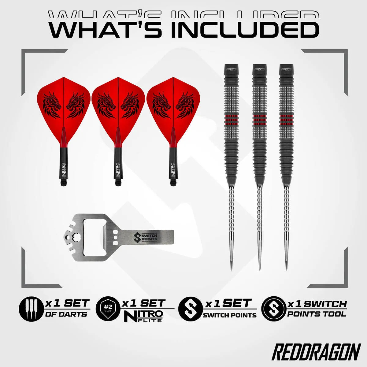 Red Dragon Jonny Clayton Hiraeth SP 90% Tungsten Steel Tip Darts - view 3