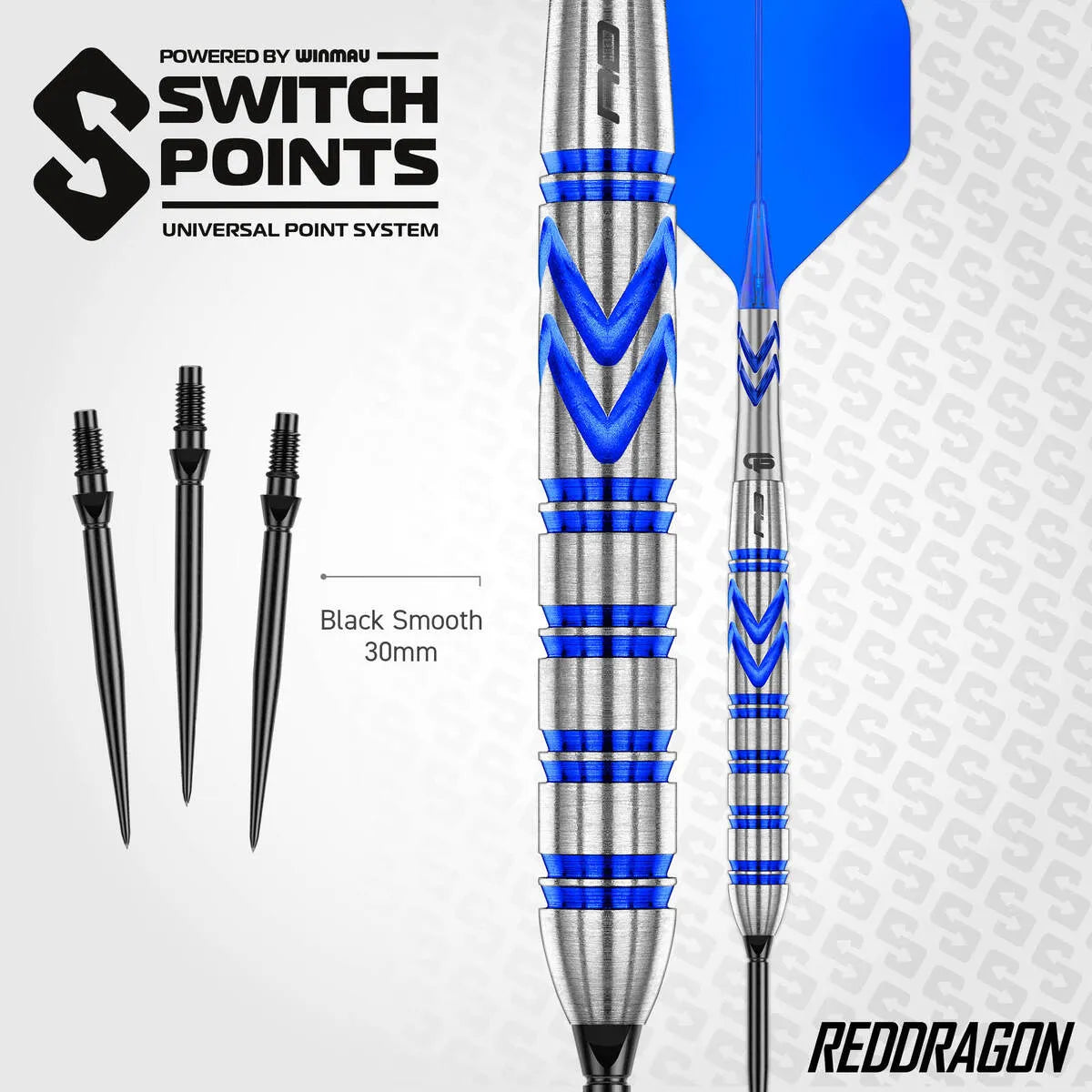 Red Dragon Gerwyn Price Blue Originals SP 90% Tungsten Steel Tip Darts - view 4