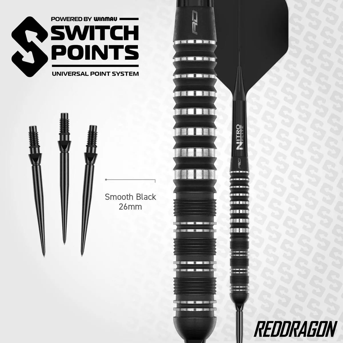 Red Dragon Sable Parallel SP 90% Tungsten Steel Tip Darts - view 4