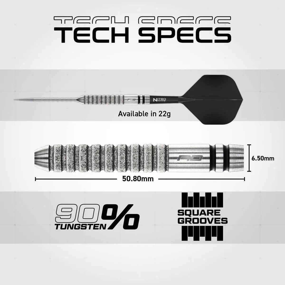 Red Dragon Gian van Veen Tour Edition SP 90% Tungsten Steel Tip Darts - view 6