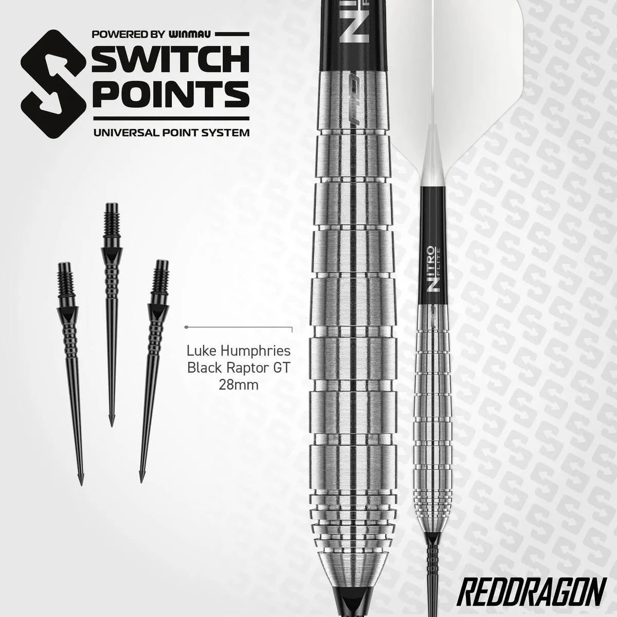 Red Dragon Luke Humphries TX1 Pioneer SP 90% Tungsten Steel Tip Darts - view 4