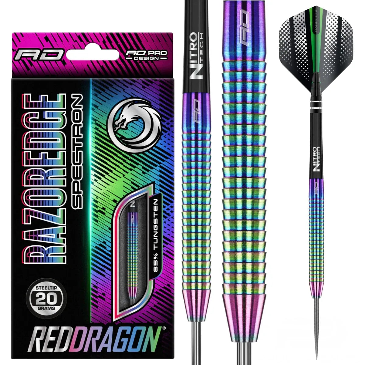 Red Dragon Razer Edge Spectron 85% Tungsten Steel Tip Darts