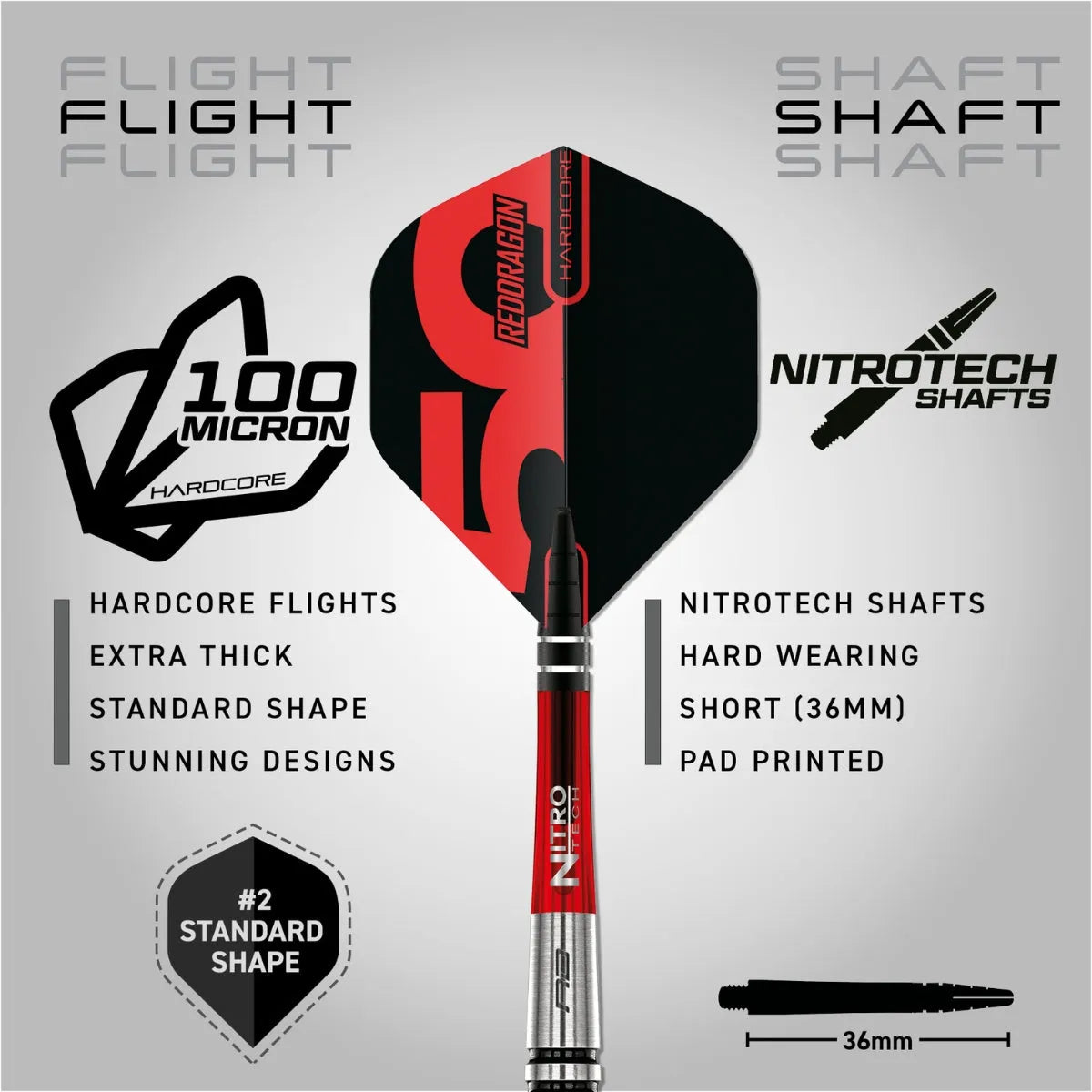 Red Dragon 50 Year Collection Torpedo 2 80% Tungsten Steel Tip Darts - view 8