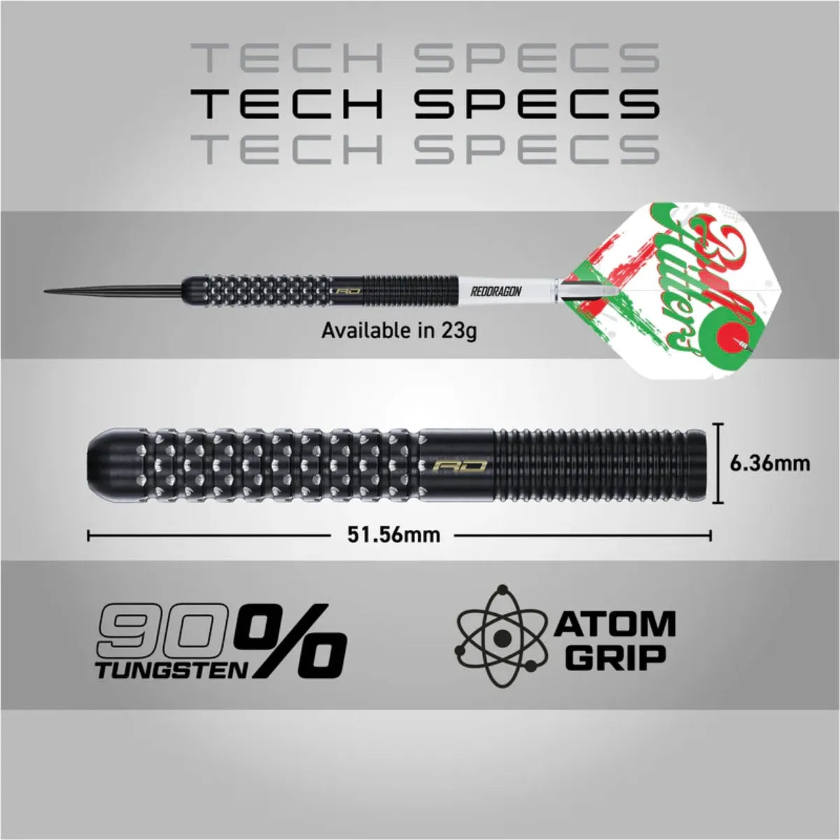 Red Dragon Bullhitters V1 90% Tungsten Steel Tip Darts - view 8