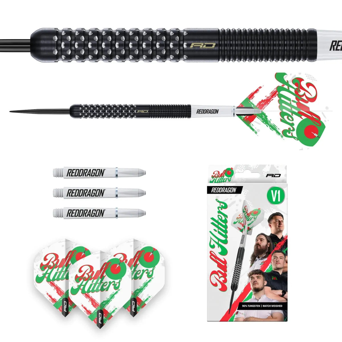 Red Dragon Bullhitters V1 90% Tungsten Steel Tip Darts - view 3