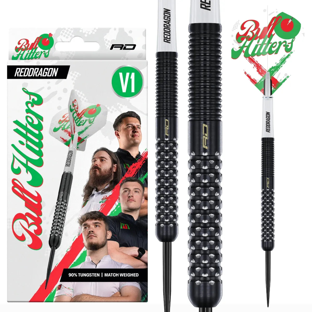 Red Dragon Bullhitters V1 90% Tungsten Steel Tip Darts
