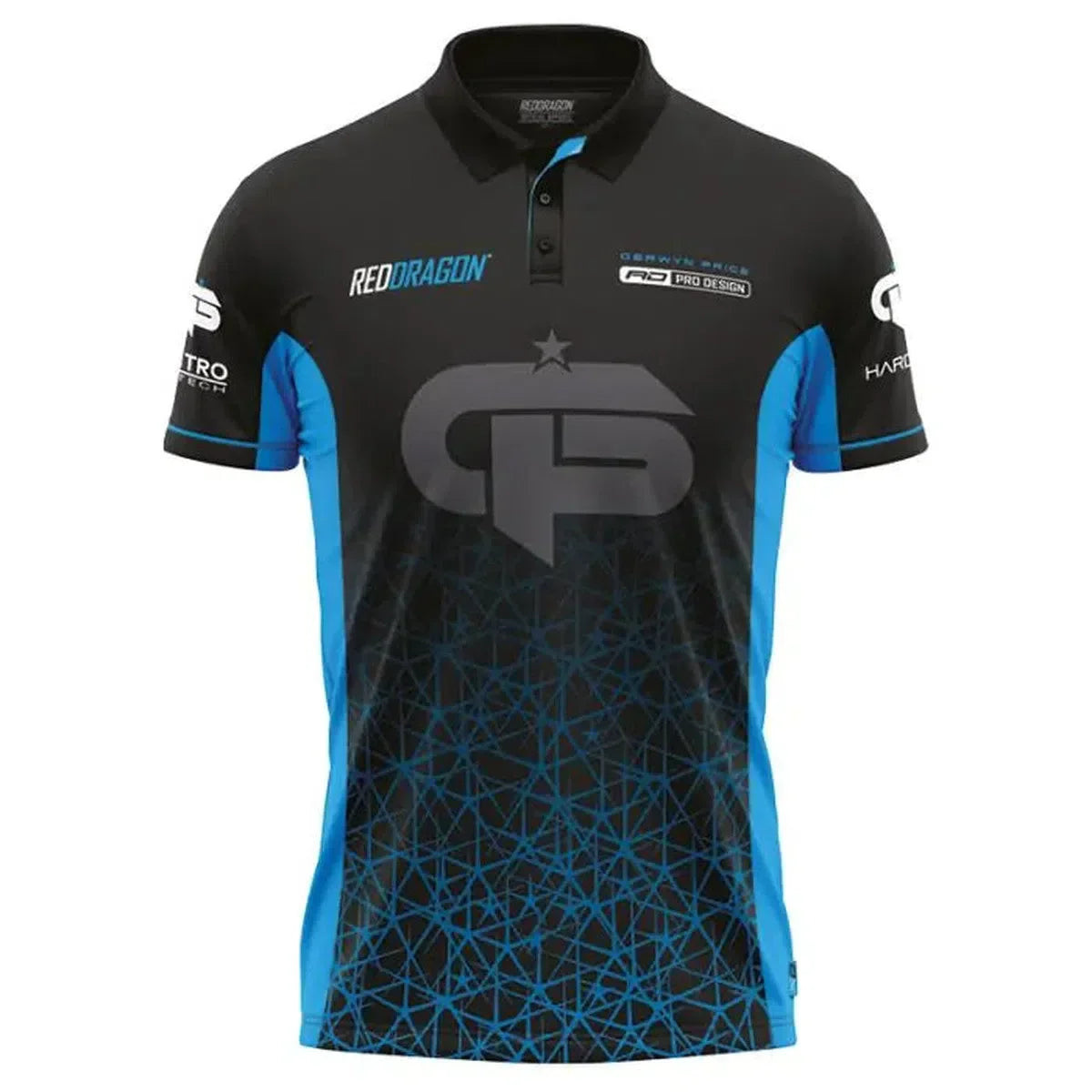 Red Dragon Gerwyn Price Signature Blue Polo