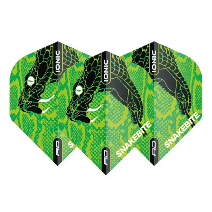 Red Dragon Hardcore Ionic Snakebite Green Head Flights - view 2