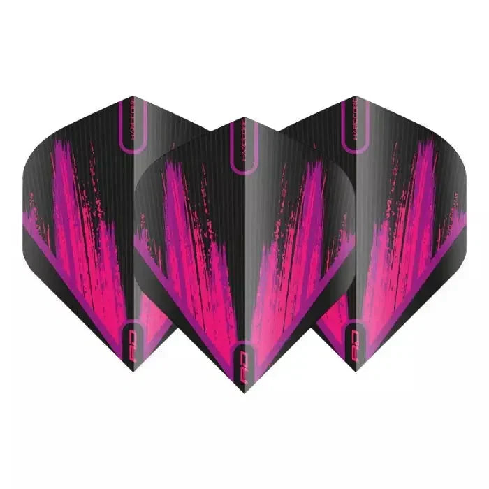 Red Dragon Hardcore Radical Black & Pink Standard Flights - view 2