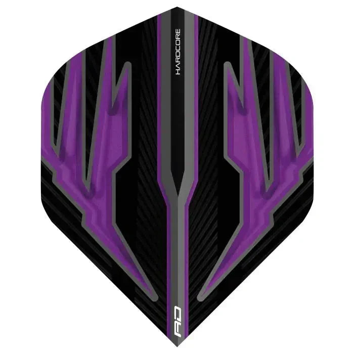 Red Dragon Hardcore Radical Black & Purple Standard Flights