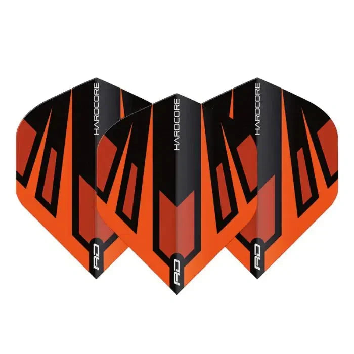 Red Dragon Hardcore Radical Orange & Black Fan Standard Flights - view 2