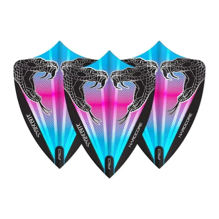 Red Dragon Hardcore Snakebite Pink & Blue Freestyle Flights - view 2