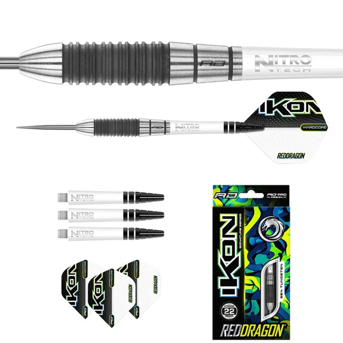 Red Dragon Ikon 1.2 85% Tungsten Steel Tip Darts - view 3