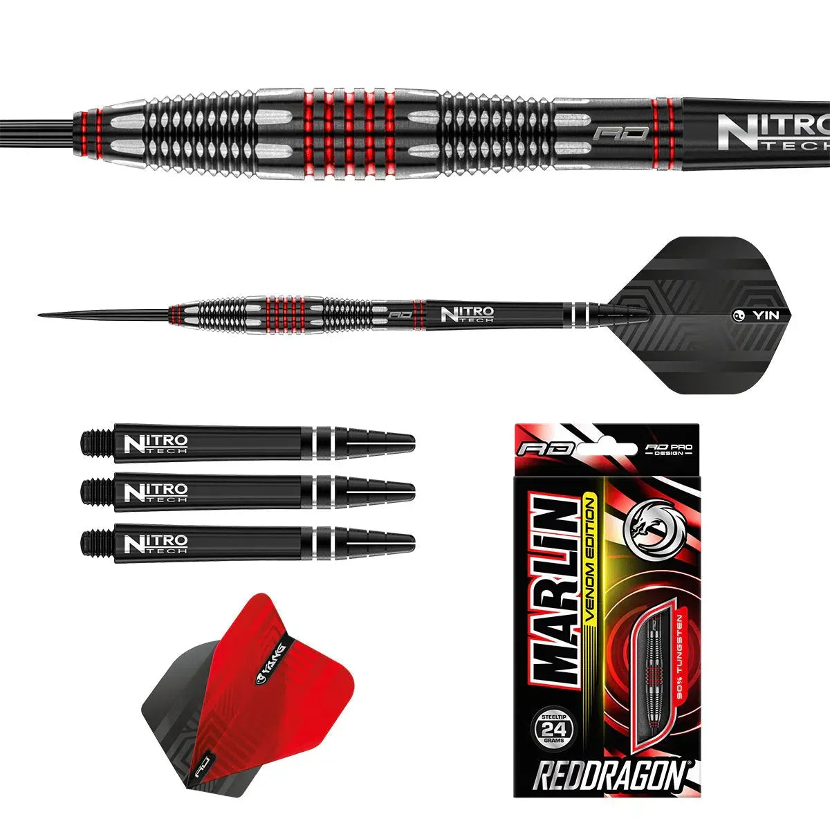 Red Dragon Marlin Venom 90% Tungsten Steel Tip Darts - view 3