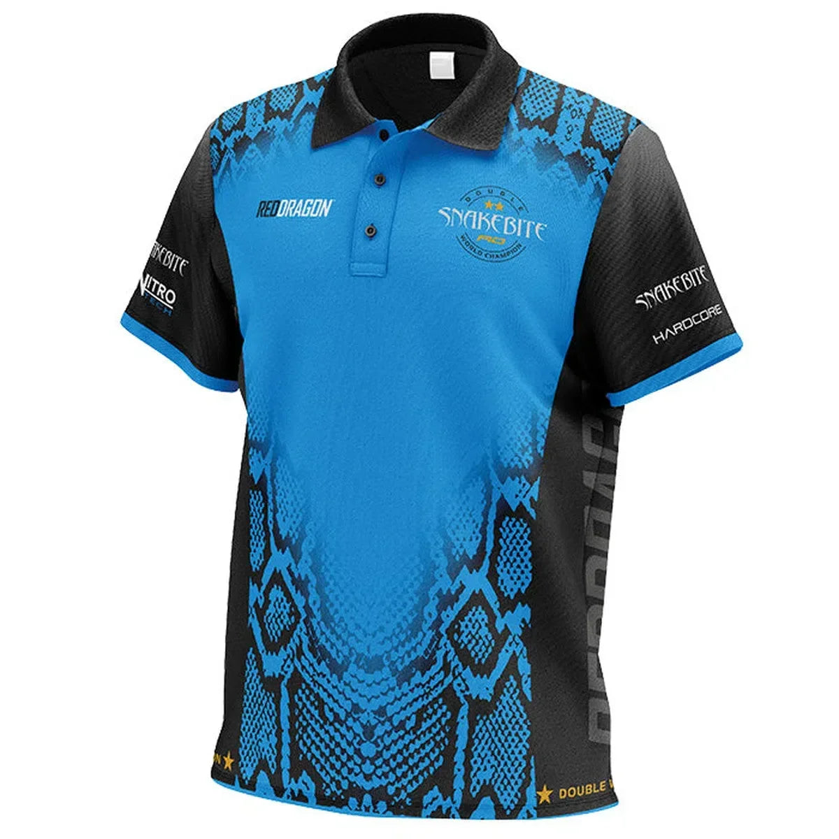 Red Dragon Peter Wright Snakebite Double World Champion Tour Polo - view 3