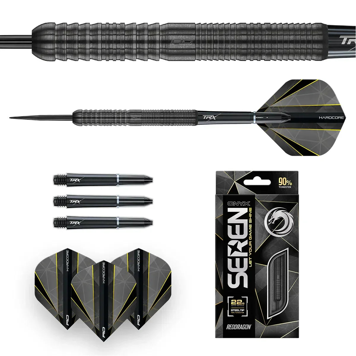 Red Dragon Seren 1 Onyx 90% Tungsten Steel Tip Darts - view 3