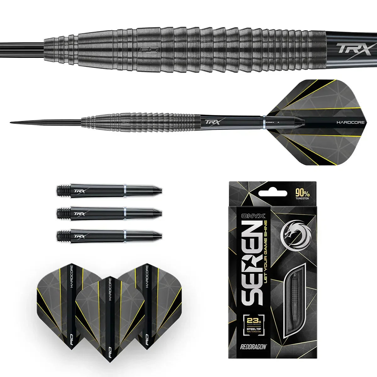 Red Dragon Seren 4 Onyx 90% Tungsten Steel Tip Darts - view 3