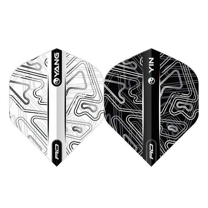 Red Dragon Yin Yang White & Black Standard Flights - view 2