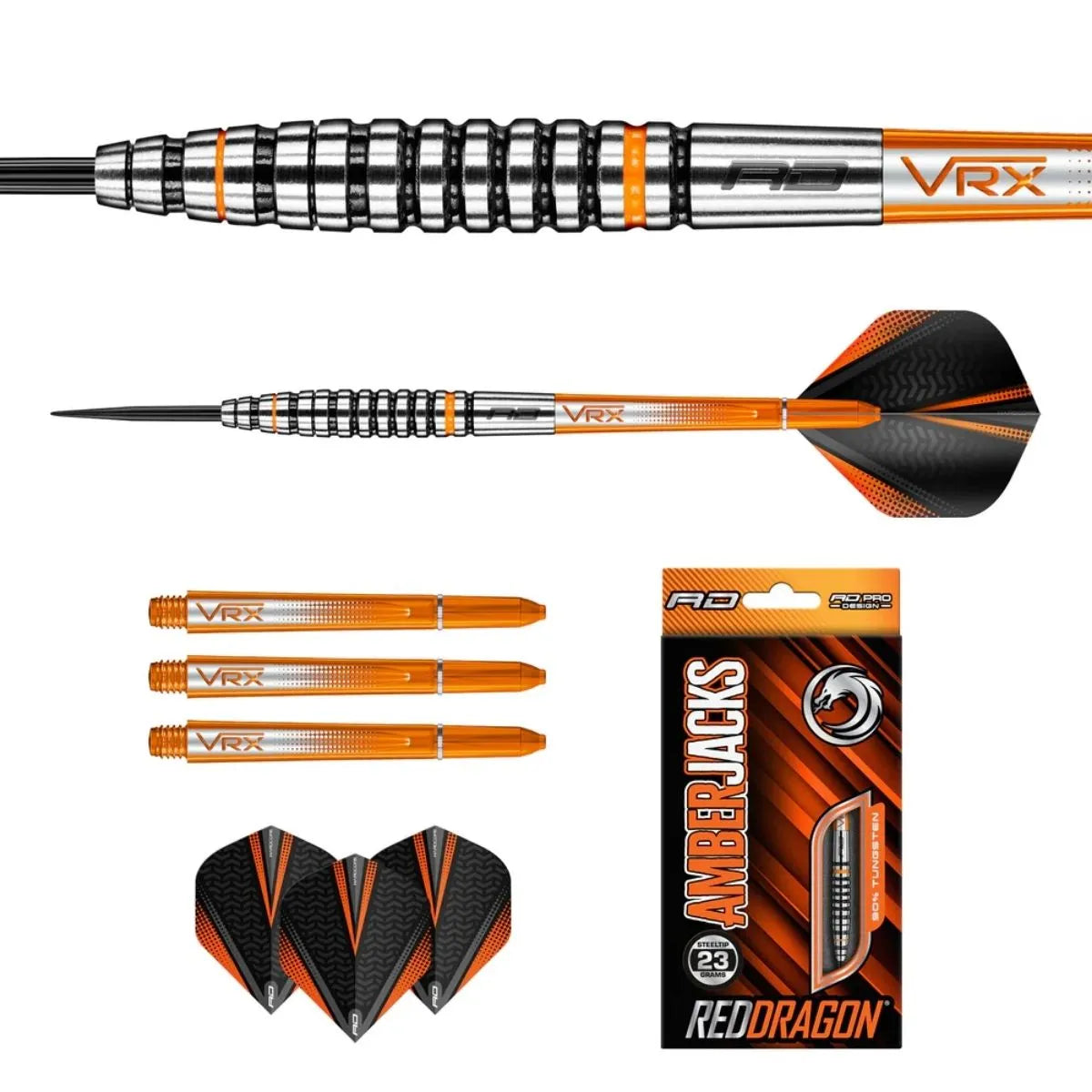Red Dragon Amberjack 14 90% Tungsten Steel Tip Darts - view 3