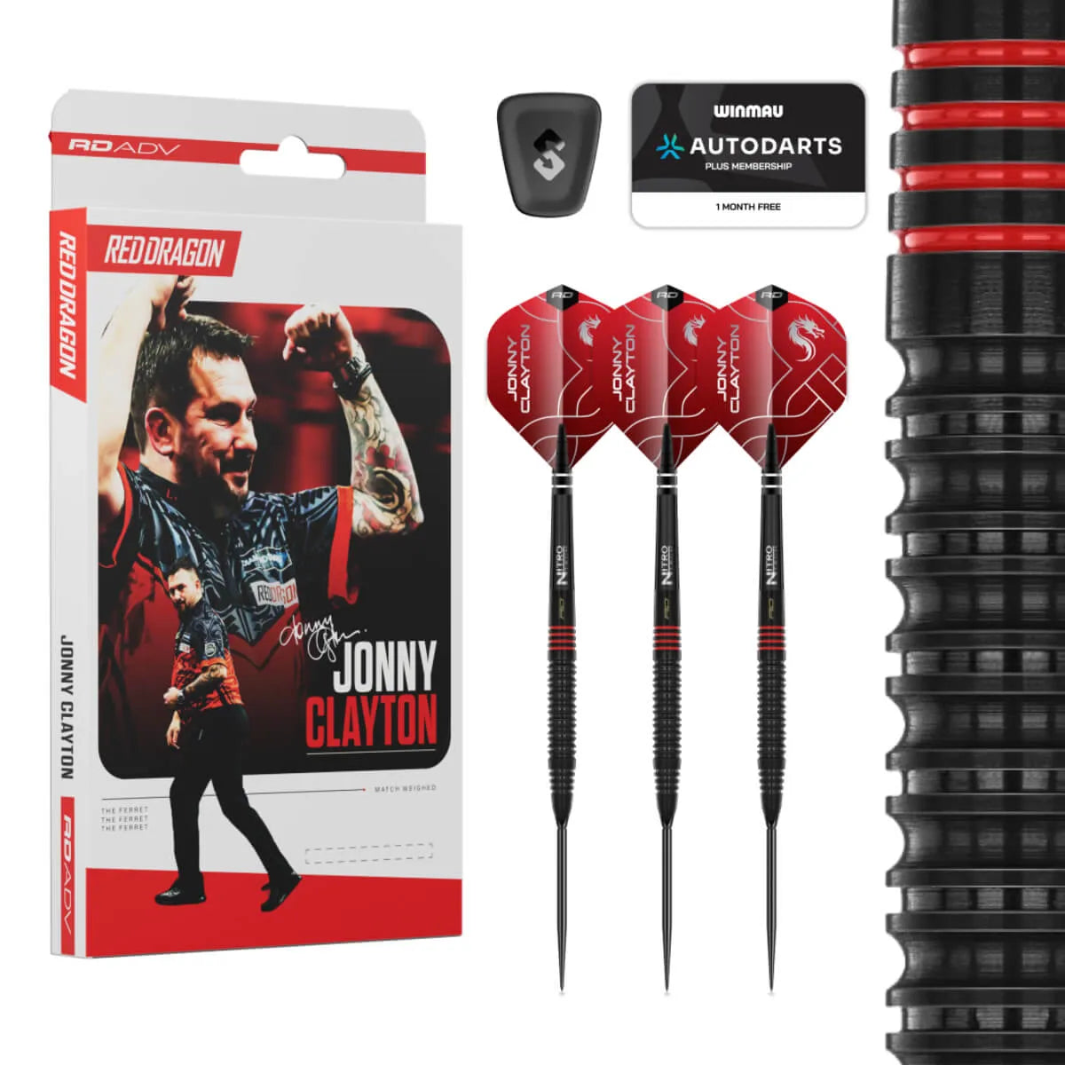 Red Dragon Jonny Clayton RD-ADV SP 90% Tungsten Steel Tip Darts