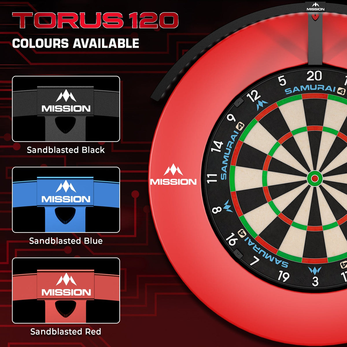 Mission Torus 120 Dartboard Lighting System - Bright White LED - view 2