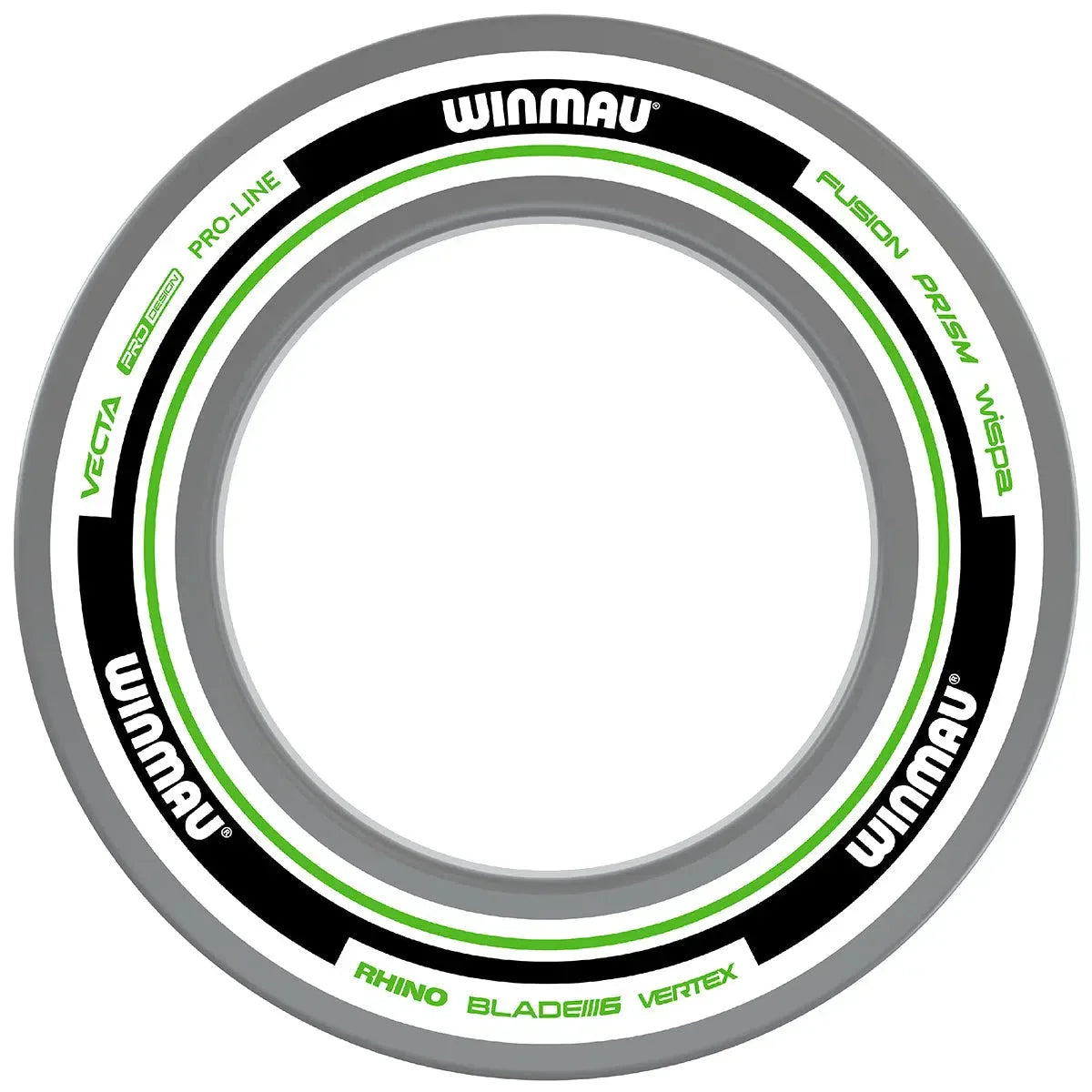 Winmau Advance White & Green Dartboard Surround