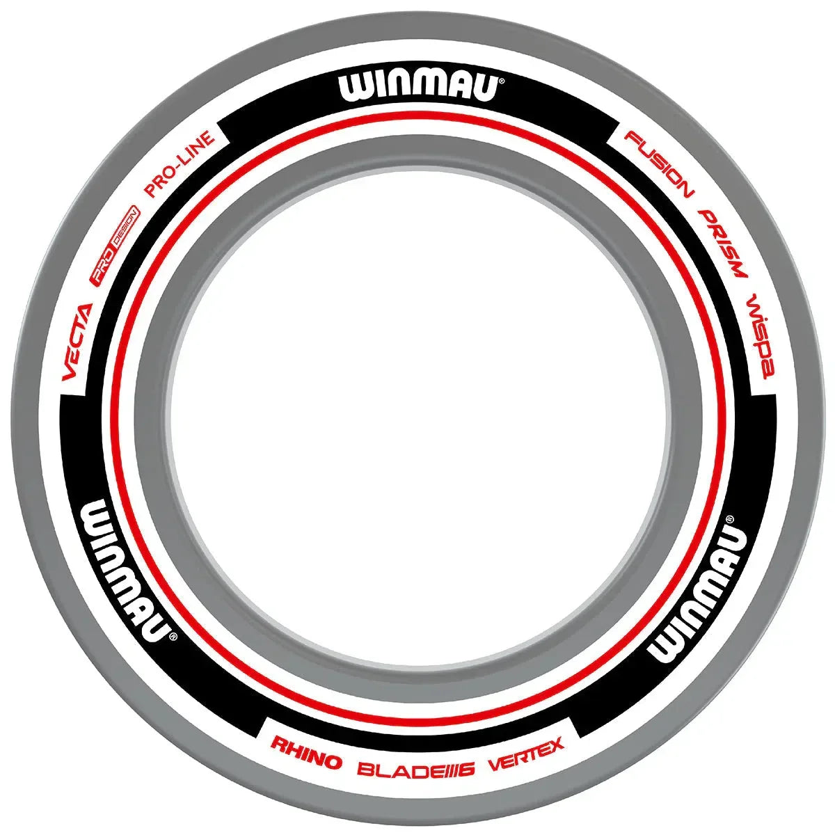 Winmau Advance White & Red Dartboard Surround