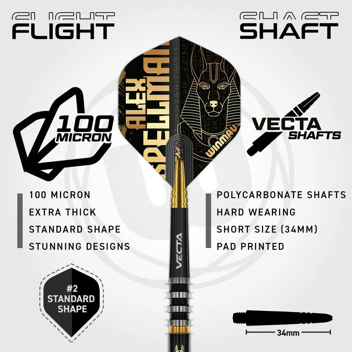 Winmau Alex Spellman 90% Tungsten Steel Tip Darts - view 5