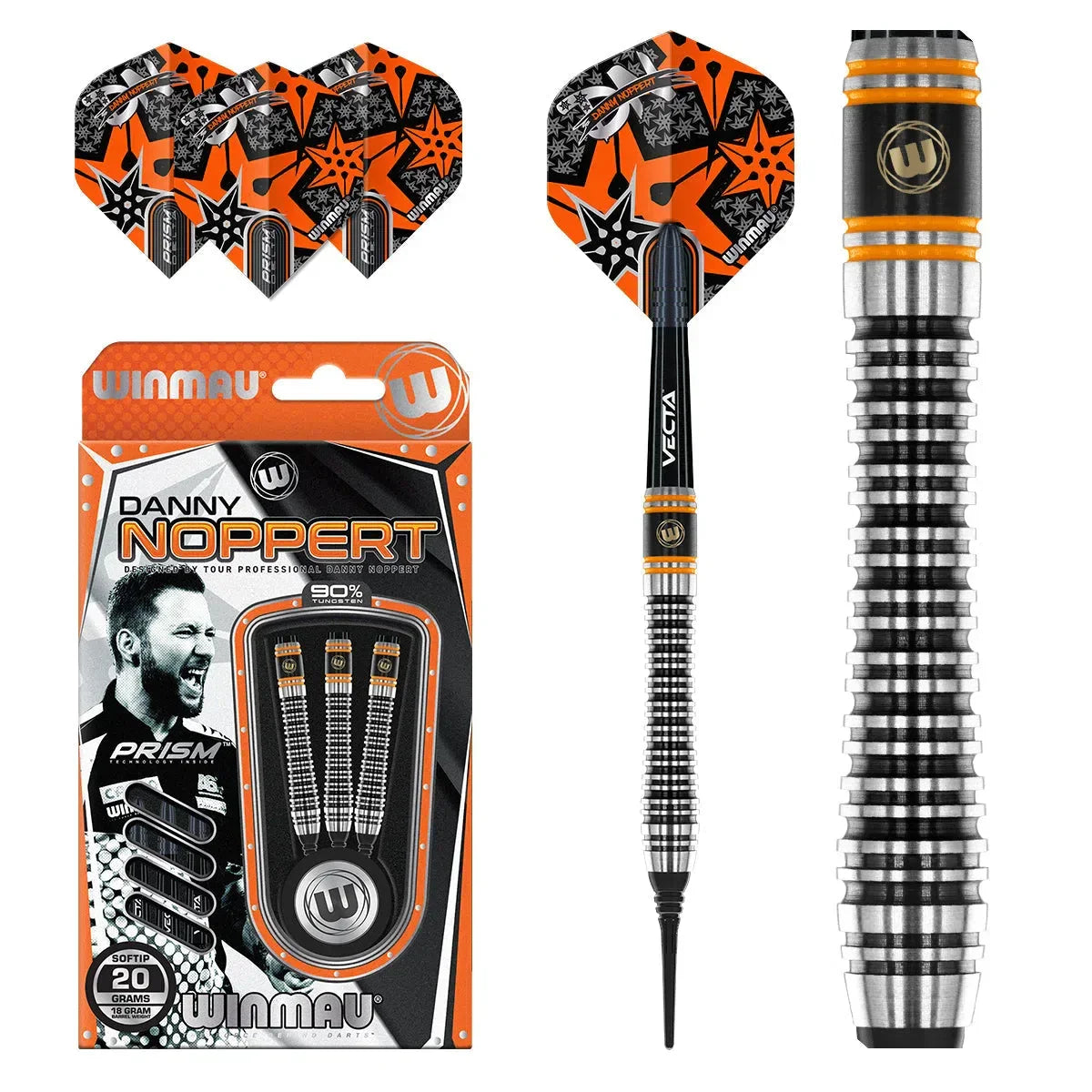Winmau Danny Noppert Signature Edition 2.0 90% Tungsten Soft Tip Darts