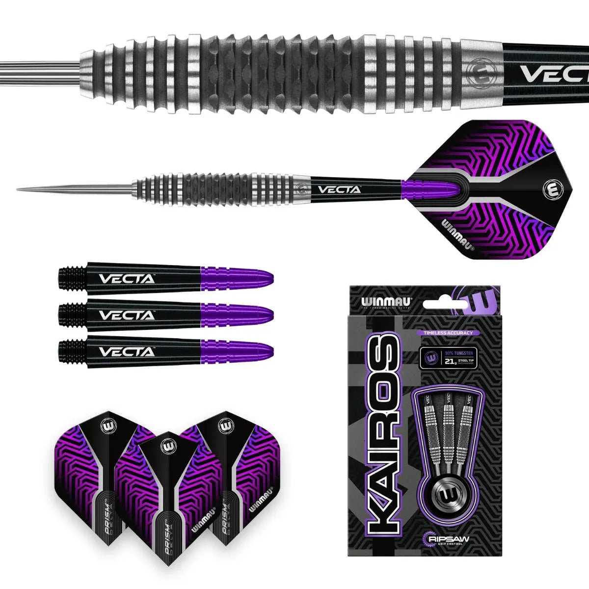 Winmau Kairos 90% Tungsten Steel Tip Darts - view 3