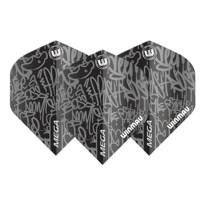 Winmau Mega Standard Black Flights