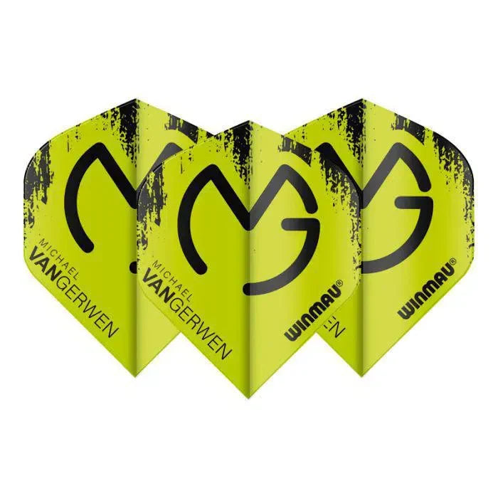 Winmau Mega Standard MvG Black & Green Flights