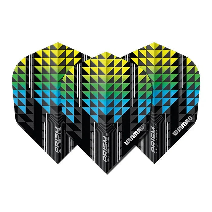 Winmau Prism Alpha Black & Green V6 Dart Flights