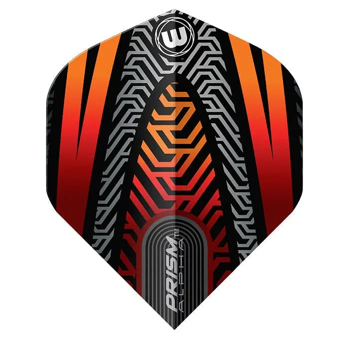 Winmau Prism Alpha Black & Orange Extra Thick Dart Flights - view 2