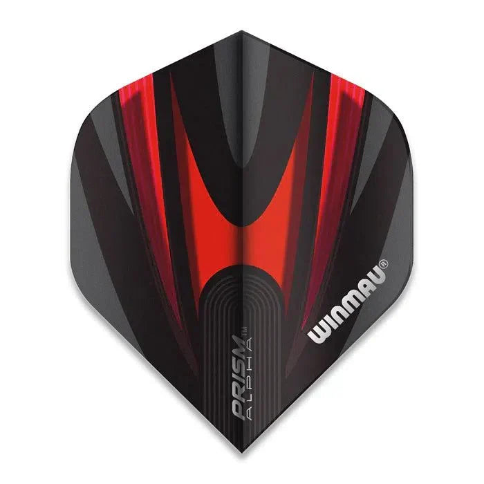 Winmau Prism Alpha Extra Thick Standard Black & Red Flights - 6915-167 - view 2