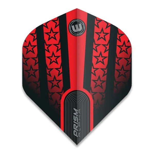 Winmau Prism Alpha Extra Thick Standard Red & Black Flights - 6915-178 - view 2