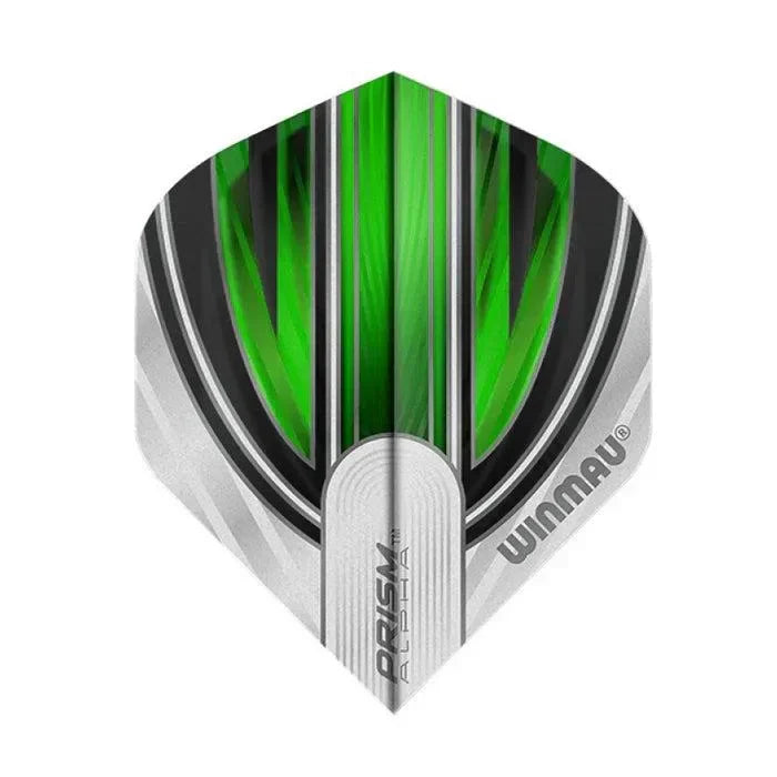 Winmau Prism Alpha White & Green Extra Thick Dart Flights - view 2