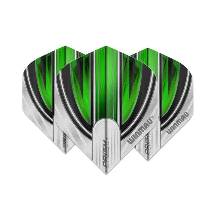 Winmau Prism Alpha White & Green Extra Thick Dart Flights