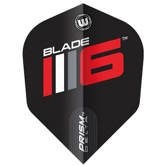 Winmau Prism Delta Blade 6 Black V6 Dart Flights - view 2