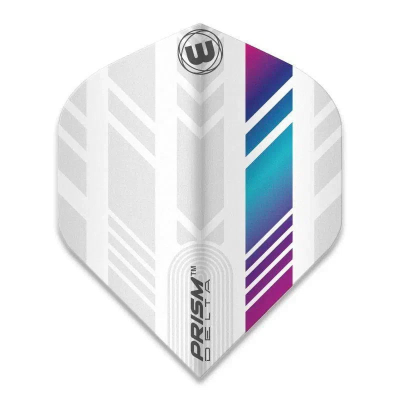 Winmau Prism Delta Extra Thick Standard White & Pink & Blue Flights - view 2